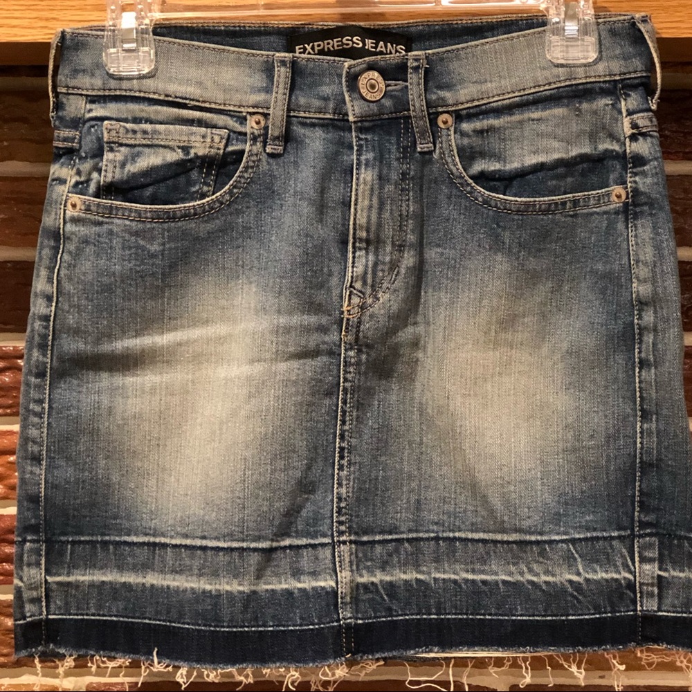 Express Denim Mini Skirt!